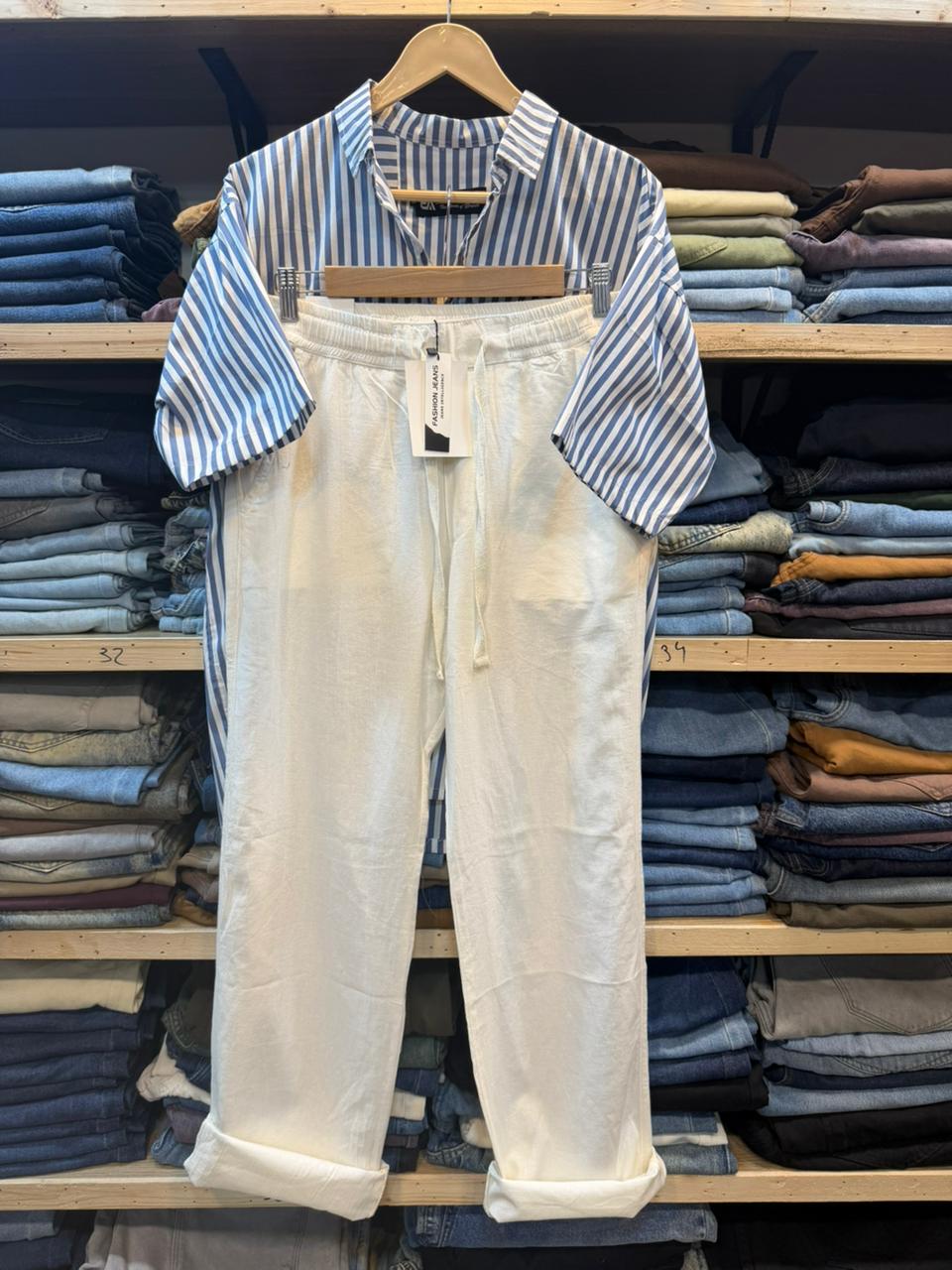 Boxy Fit Top - Irish Linen Trouser